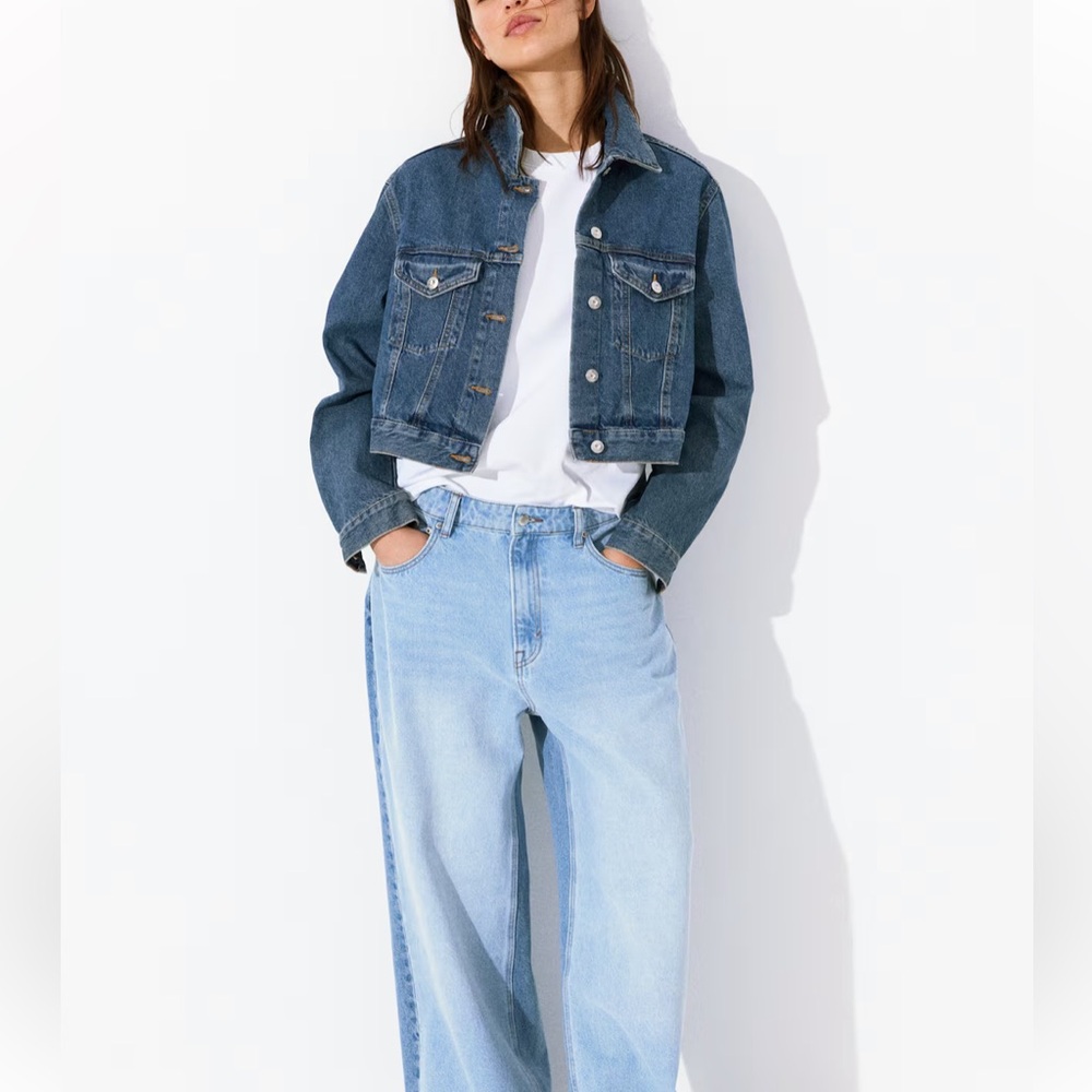 H&M Cropped Denim Jacket